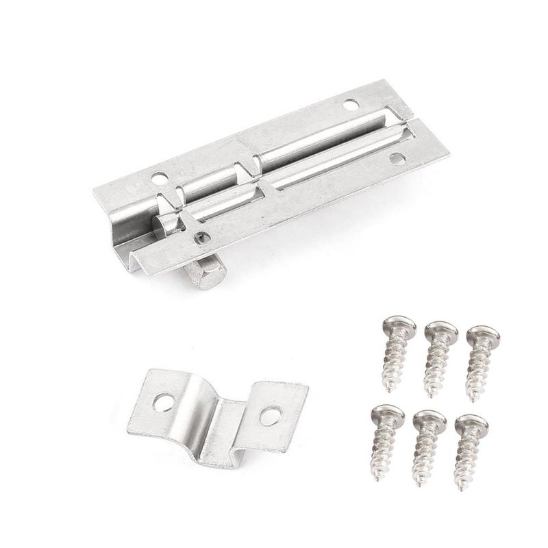 LDEXIN 10Pcs 50mm/2" Stainless Steel Security Interior Exterior Door Window Latch Sliding Lock Barrel Slide Bolt Gate Lock Hasp - Image 2
